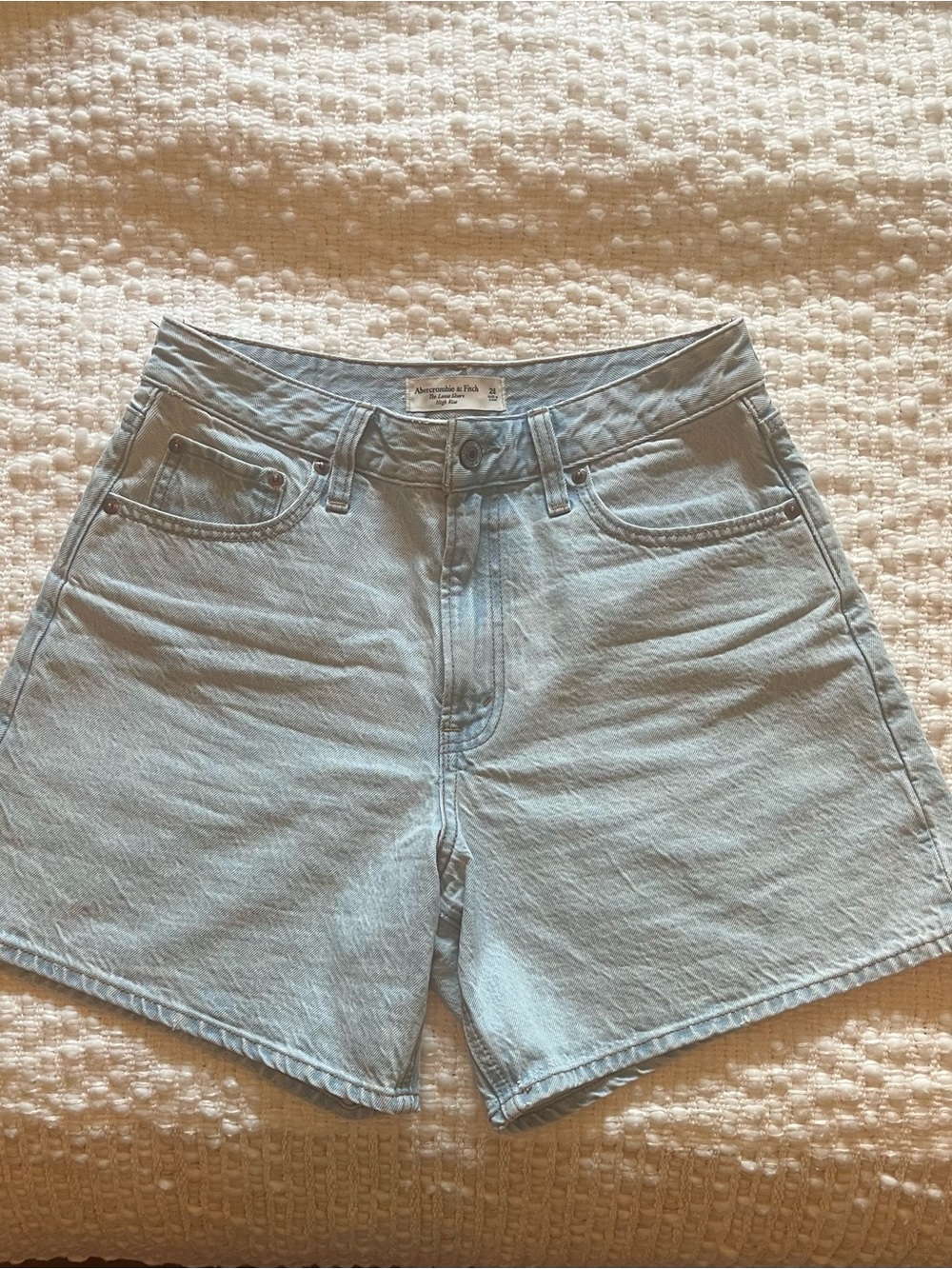 Abercrombie & Fitch Light Blue Denim Jean Shorts